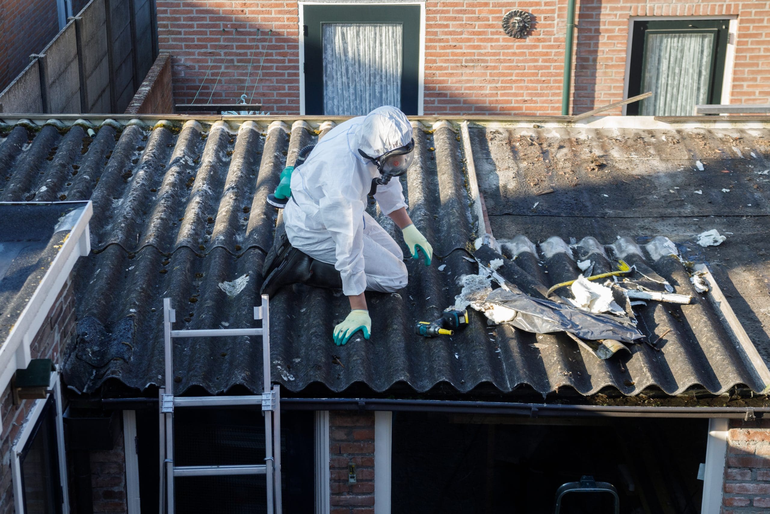 Real asbestos abatement project photography from ACCT