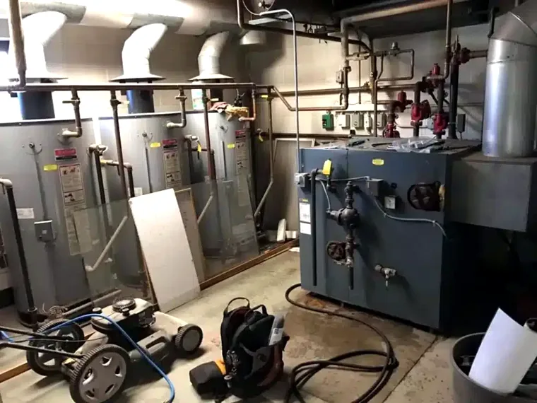 High-efficiency boiler with zone pumps