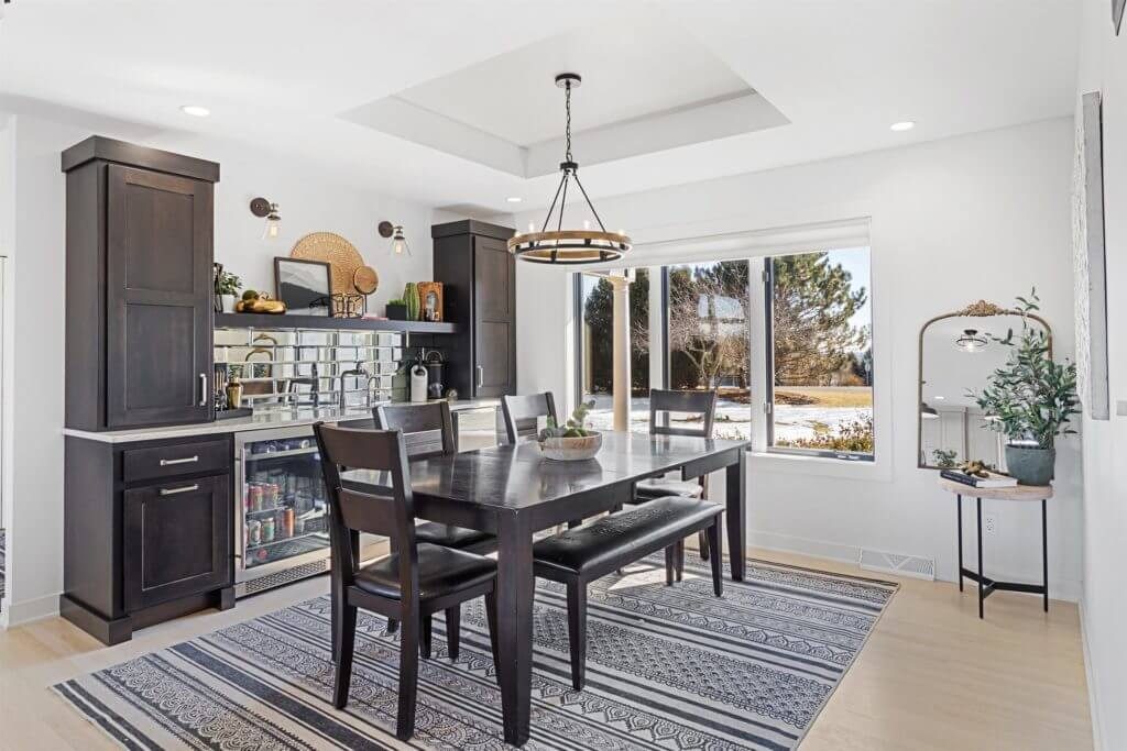 Open-concept kitchen and dining remodel