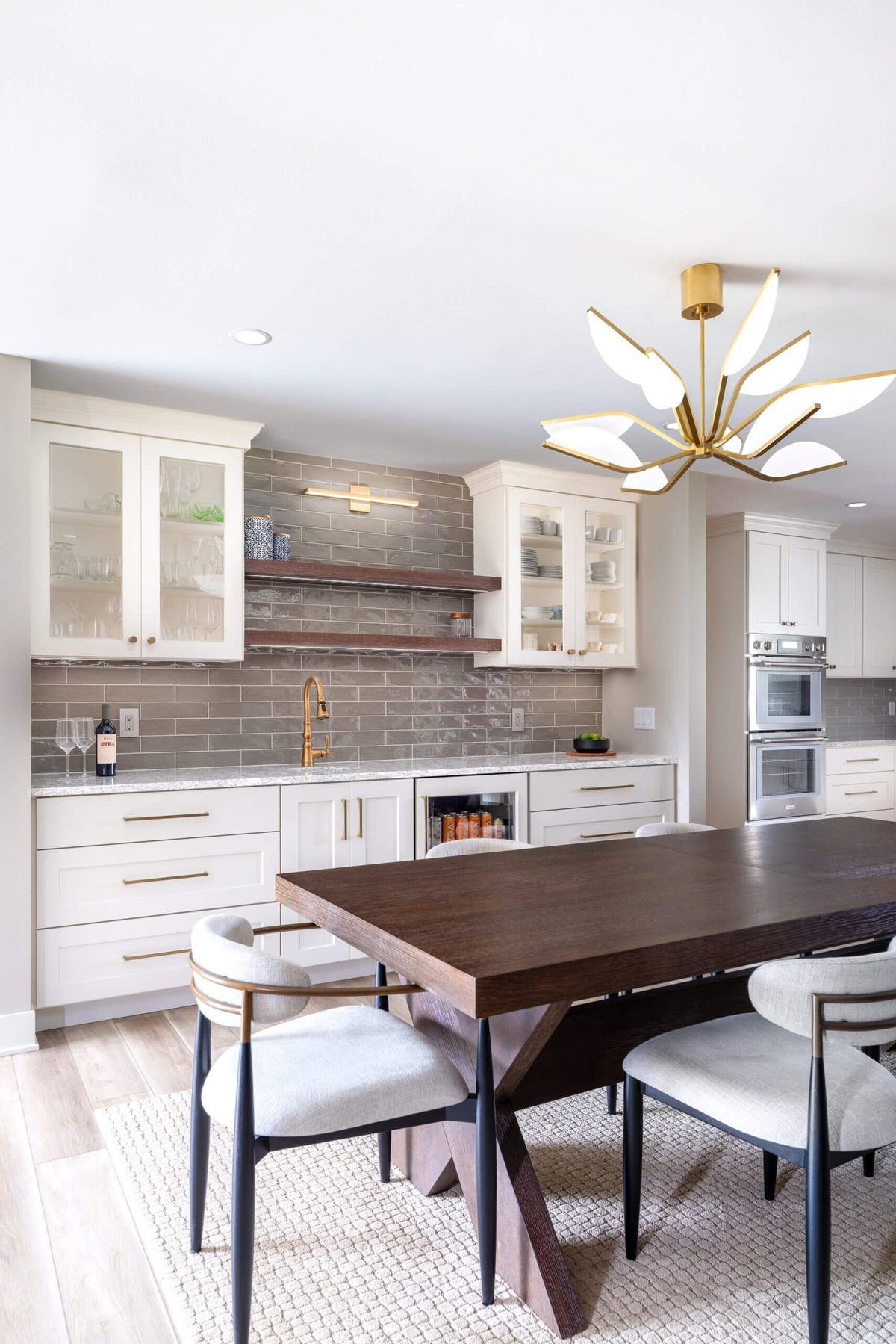 Kitchen and dining remodel with custom cabinetry