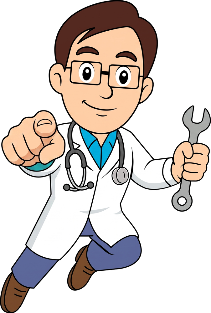 Dr. Chill pointing: your home needs you to call