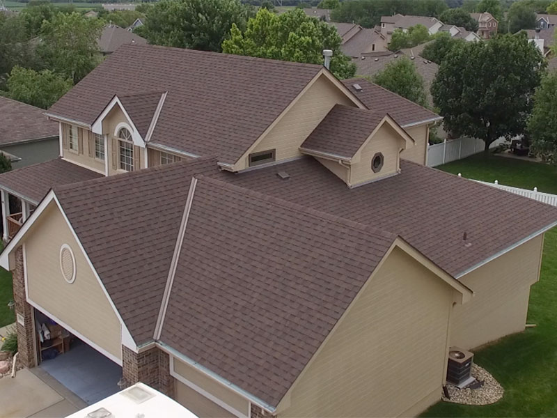 Completed architectural shingle roof replacement in Omaha NE