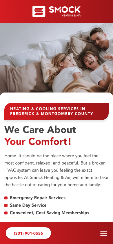 Smock HVAC mobile fold
