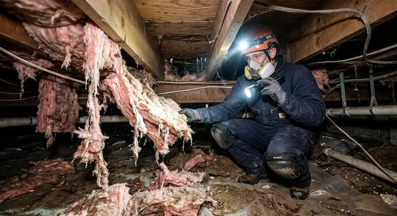 Cold floors above an unsealed crawl space
