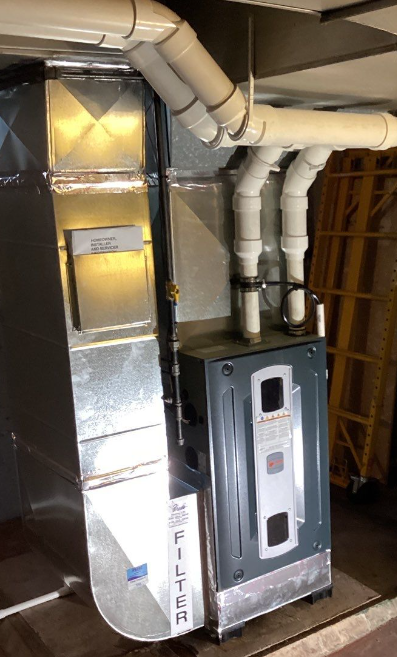 Clean furnace and coil installation