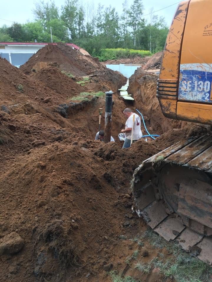 Water line in at Como Oil headquarters