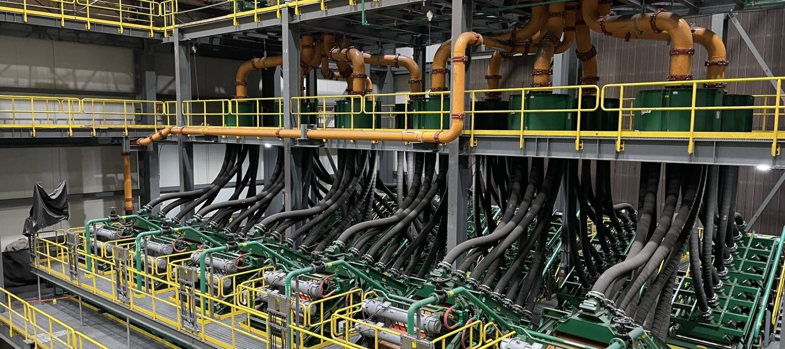 Industrial process piping installation
