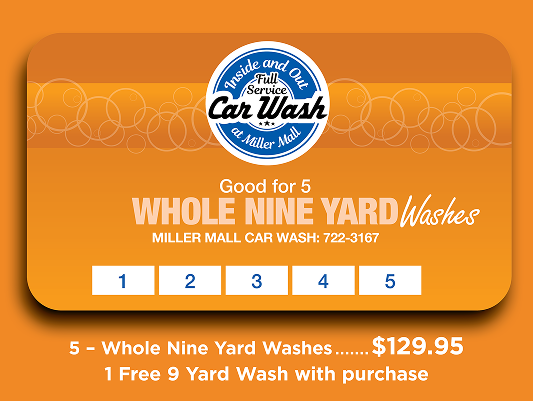 Real Whole Nine Yards washes 5-pack card