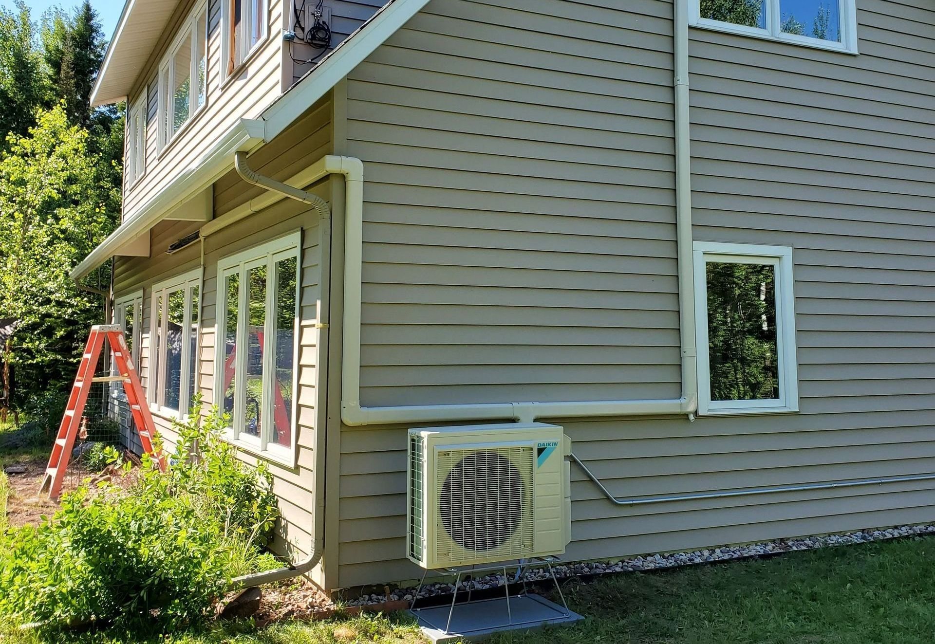 Real Northland Air ductless mini-split outdoor unit install