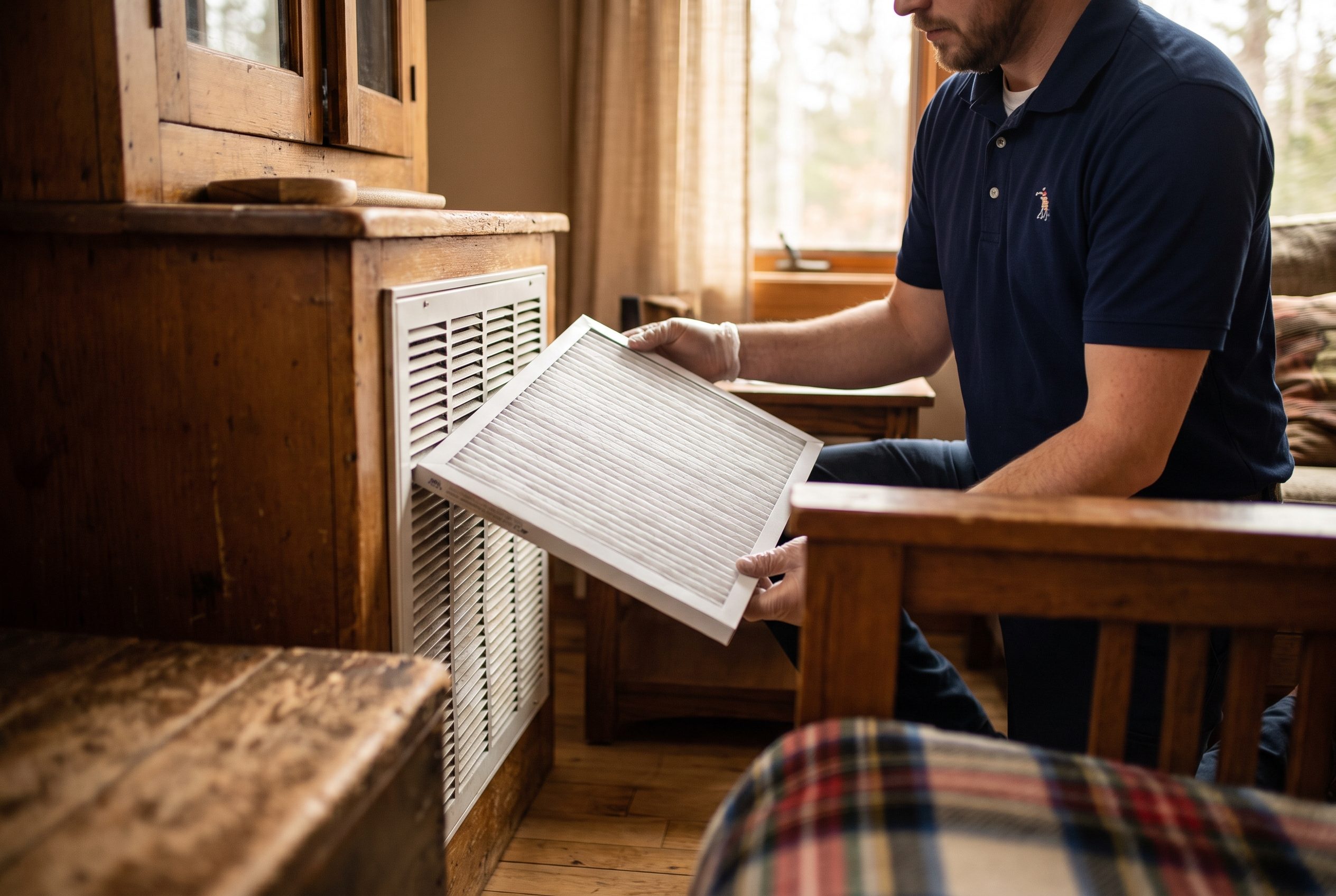 Indoor air quality equipment in a modern Duluth home