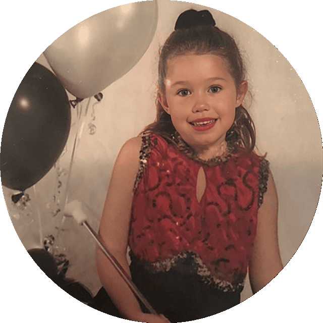 A Sterling Silver dancer as a child
