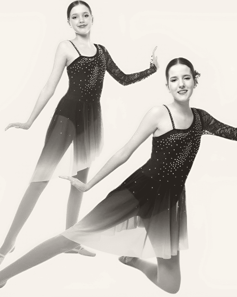 Sterling Silver dancers performing a duet